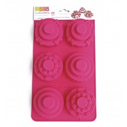 Silicone cake mold - 6 mini assembled parts - ScrapCooking