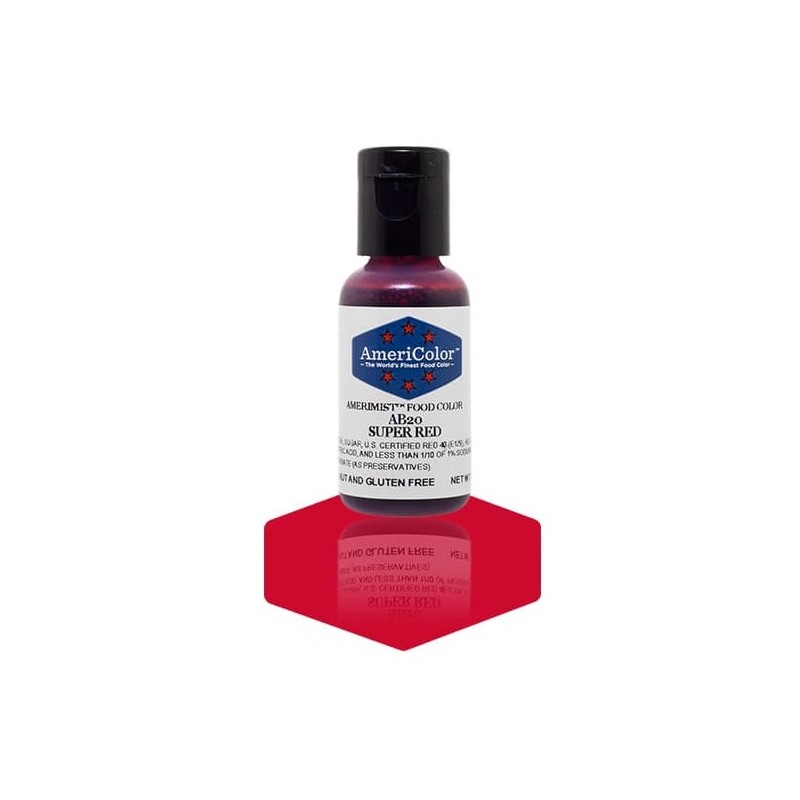 Amerimist concentrated edible coloring color "super red" 0.65oz