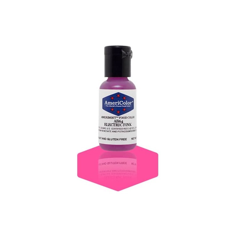 Amerimist concentrated edible coloring color "electric pink" 0.65oz