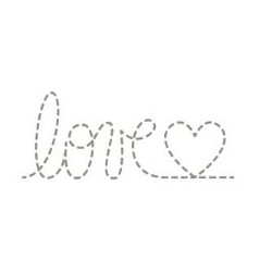 wooden stamp - heart love point  - Artemio