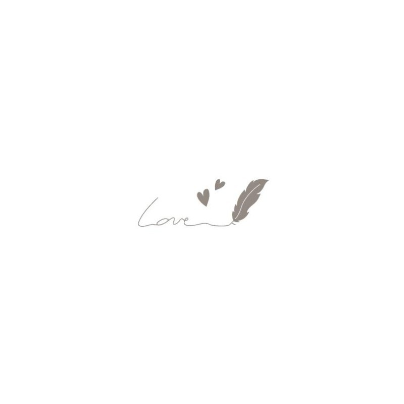 tampon bois - coeur love  - Artemio