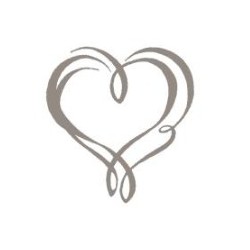 wooden stamp - stylized heart - Artemio