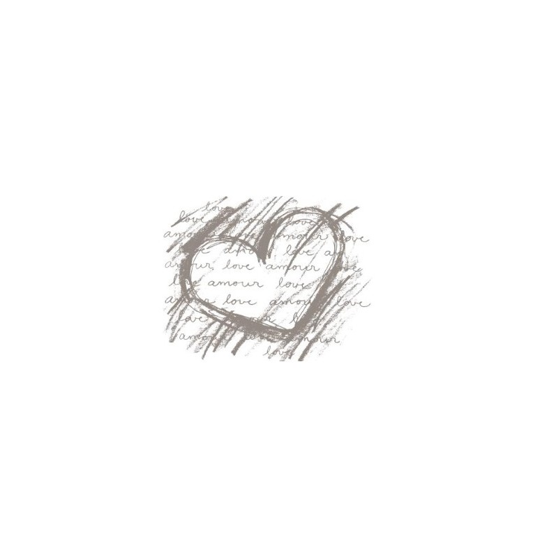 tampón de madera - amor de corazón - Artemio