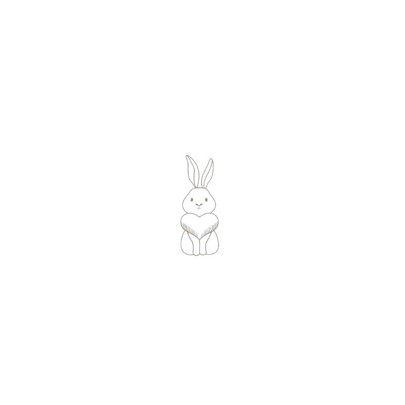wooden stamp - rabbit - Artemio