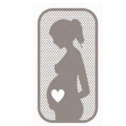 tampón de madera - mujer embarazada - Artemio