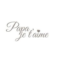 wooden stamp - dad i love you - Artemio