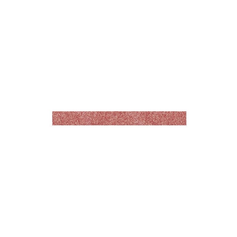 Tape / Adhesive glitter tape - red - 1.5 cm - Artemio