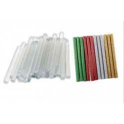 Set of 12 glitter glue refill sticks for glue gun