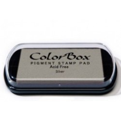 inkpad colorbox - argento - 10 x 6,3 cm