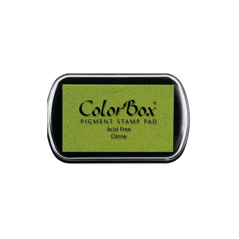 almohadilla de tinta colorbox - citrino - 10 x 6,3 cm