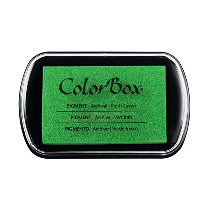 inkpad colorbox - verde fresco - 10 x 6,3 cm