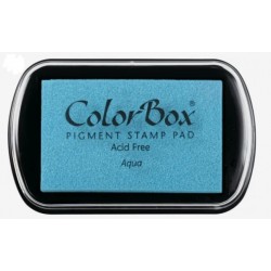 Colorbox-Stempelkissen - aqua - 10 x 6,3 cm