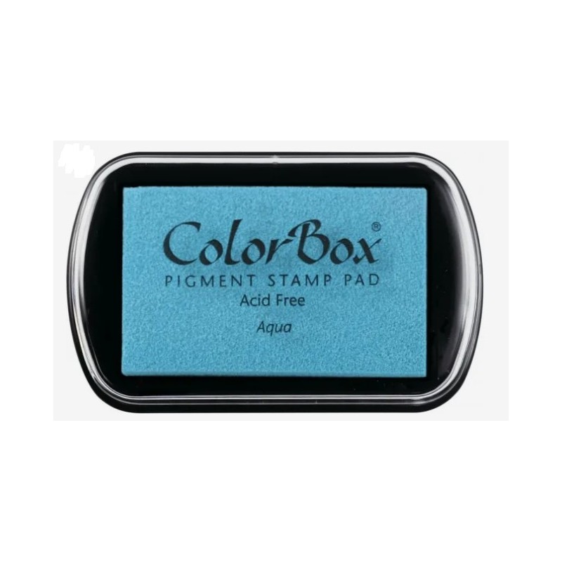 almohadilla de tinta colorbox - agua - 10 x 6,3 cm
