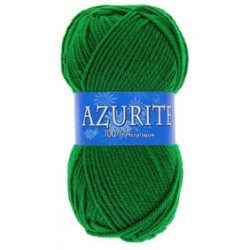 Sfera di lana azzurrata - verde