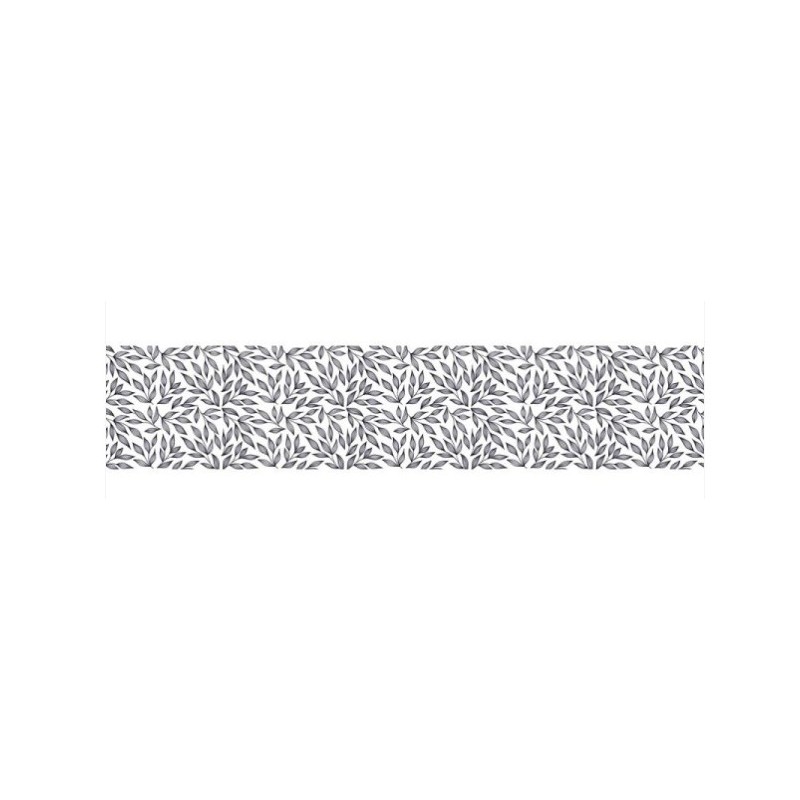 cinta de papel -  Blanco&Negro Hojas - 5 cm x 6.5 m - Artemio