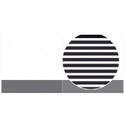 Papierband - Schwarz & Weiß - Schwarz-Weiß-Linien - 2,5 cm x 9 m - Artemio