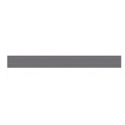 Paper ribbon - Black & White - Black and white lines - 2.5 cm x 9 m - Artemio