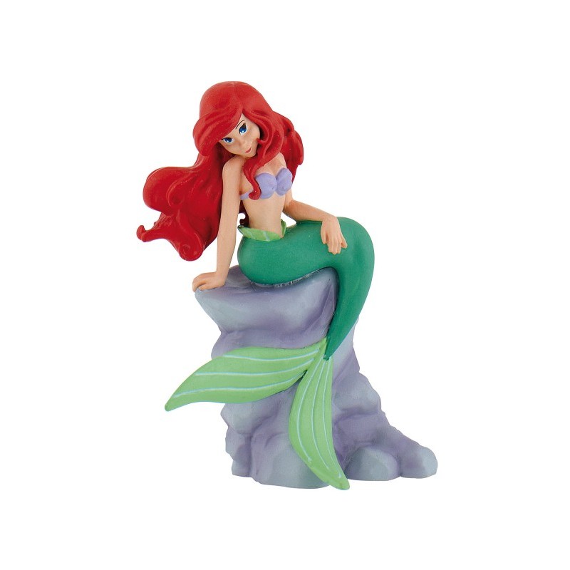 Figurine - Ariel sur le rocher - La petite sirène