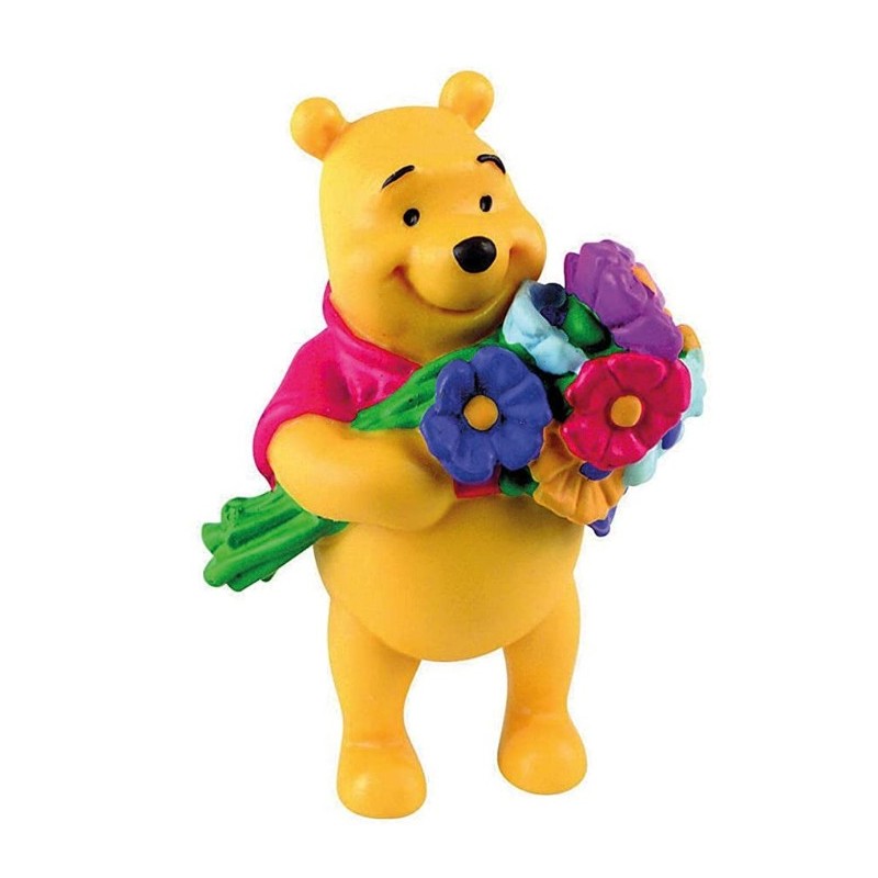 Figurine - Winnie l'ourson avec bouquet de fleurs - Winnie l'ourson