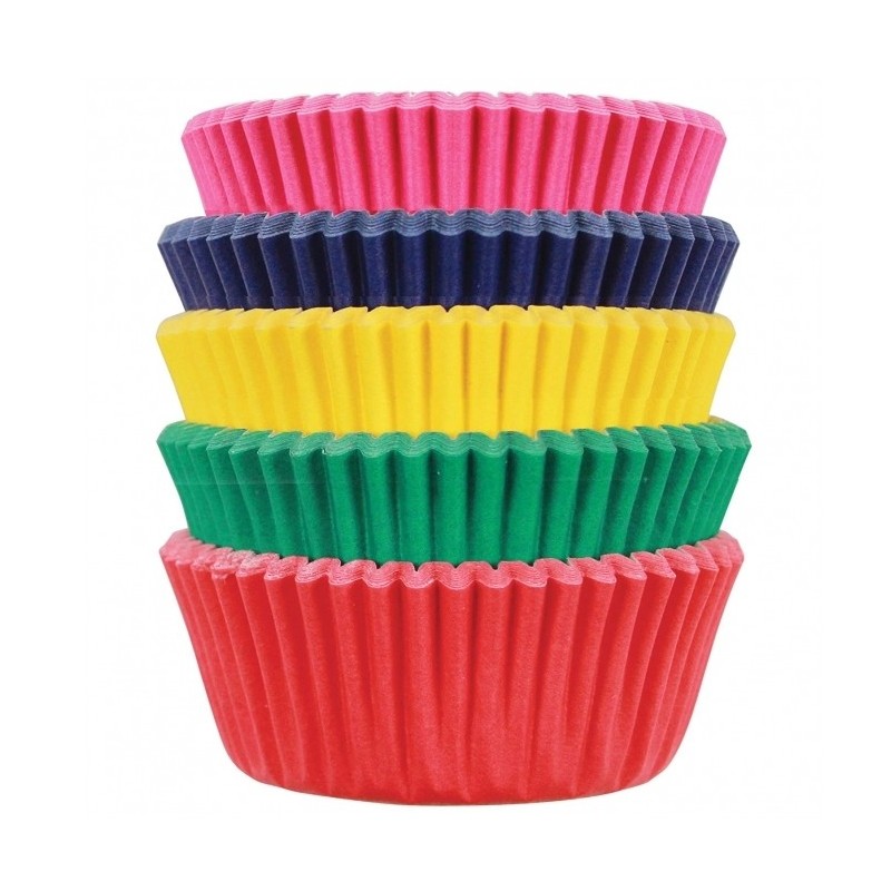 100 mini cupcake cases - carnival - PME