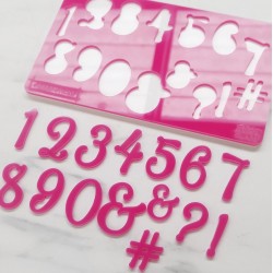 embosser numero & simbolo -  Sweet Sticks  - Sweet Stamp Amycakes