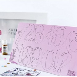 Anzahl & Symbol Druckersatz - Giant Elegant - Sweet Stamp Amycakes