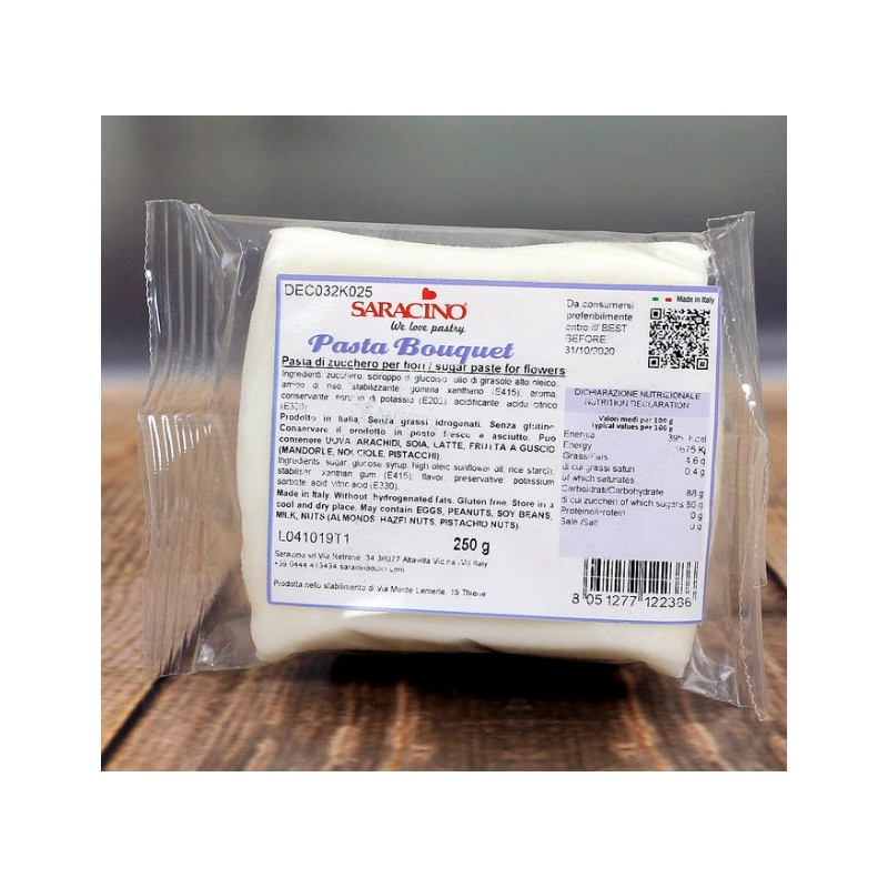 "Pasta Bouquet" pasta de flores blancas 250g - Saracino