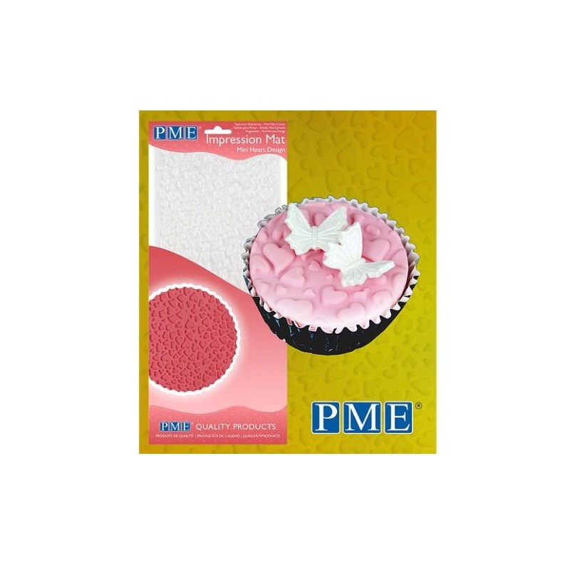 mini heart print impression mat - PME