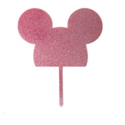 Cake Topper - Mouse rosa