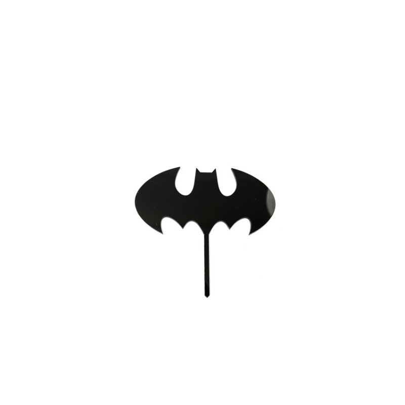 Cake Topper (Black) - Batman Logo