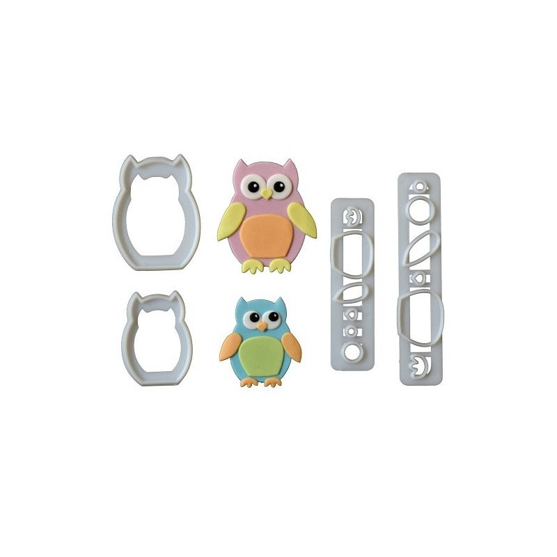 FMM cookie cutter for mom and baby owls
