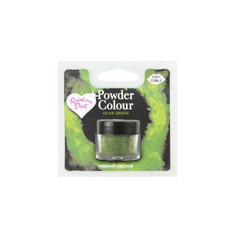colorante en polvo "Powder Colour" olive green / verde oliva - 3g - RD