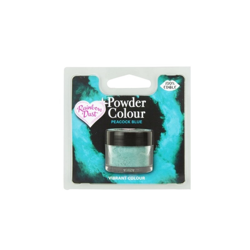 colorante en polvo "Powder Colour" peacock blue / azul pavo real - 3g - RD