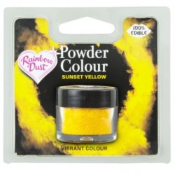 colorant en poudre "Powder Colour" sunset yellow / coucher de soleil jaune - 3g - RD