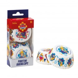 paper cupcake boxes - "Fireman Sam" - 36pcs - ø 50 x 32 h mm - Decora