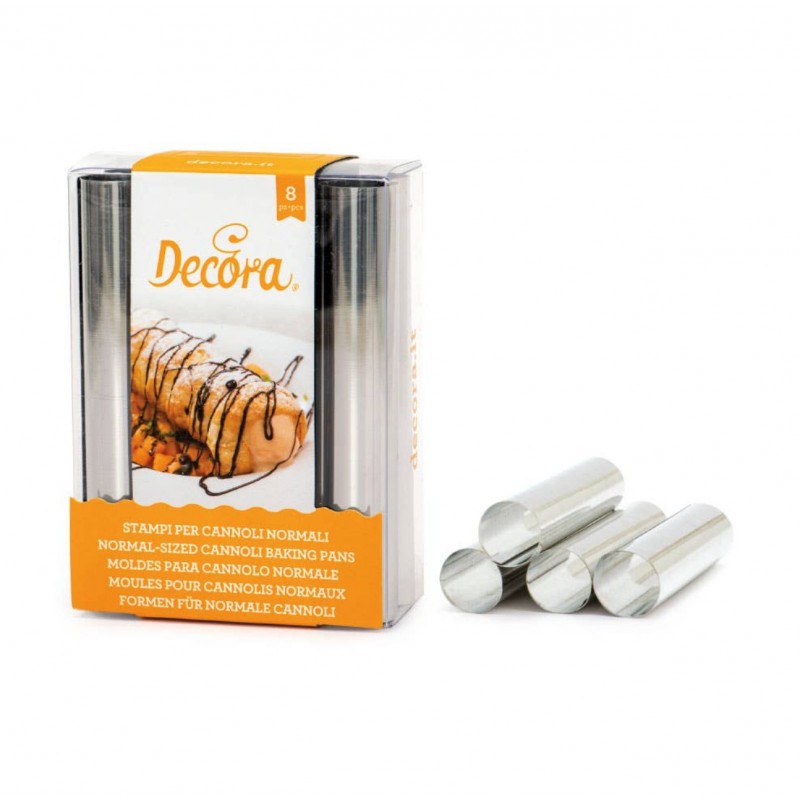Normal cannoli molds - 8 pieces - Decora