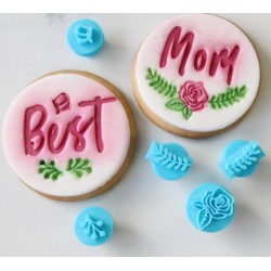Set embosseur - cookie/cupcake - mini floralis - Sweet Stamp Amycakes
