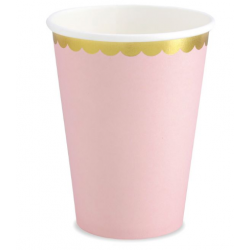 6 cups - light pink 22 cl -...