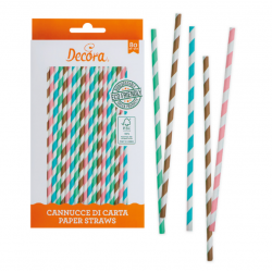 80 stripes straws - Decora