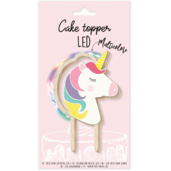 cake topper led unicorno -...