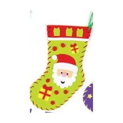 Kit de couture chaussette de Noël père-noël 22cm