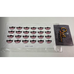 adhesive mouths resined 3D...