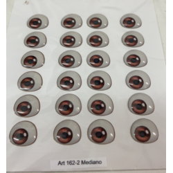occhi adesivi 3D resinati M- 144 - 12 paia - Maria Lopez