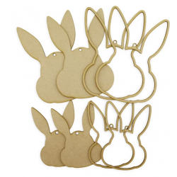 wood support MDF - Bunny -...