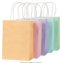 pastel paper bags with handles