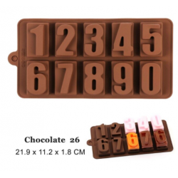 Molde de chocolate - número
