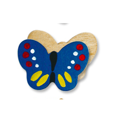 natural wood butterfly