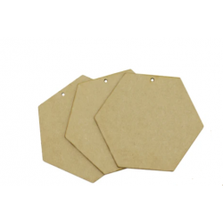 wood support MDF - Hexagon...