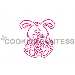 stencil Bunny & Egg / Kaninchen & Ei - Cookie Countess