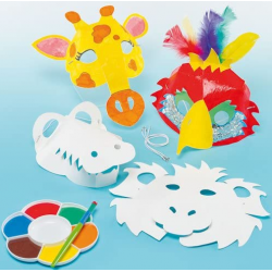 6 3D animal masks made from...